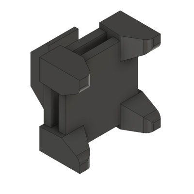MODULAR SOLUTIONS CABLE TIE DOWNS&lt;br&gt;1/4 TURN CABLE BLOCK, 22MM, BLACK